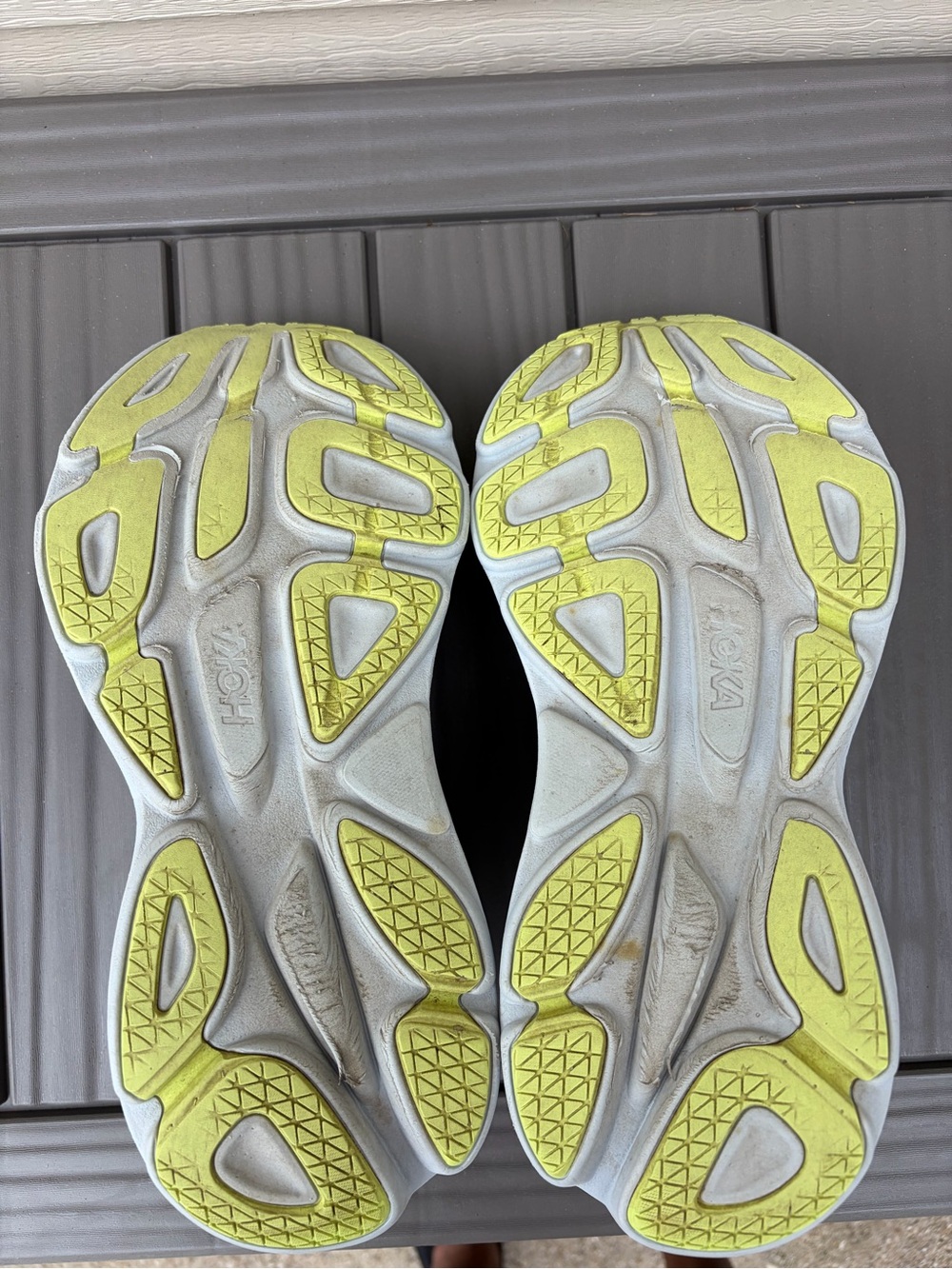 Hoka Bondi 8 Women's Light Blue Running Shoes with Pink & Yellow Accents - Picture 4 of 4